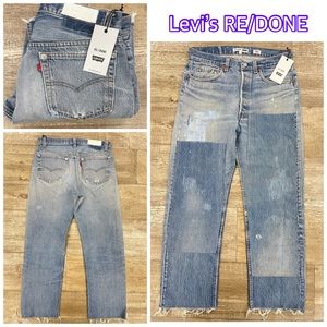 (RP-19) Levi's RE/DONE Denim Patch Jeans